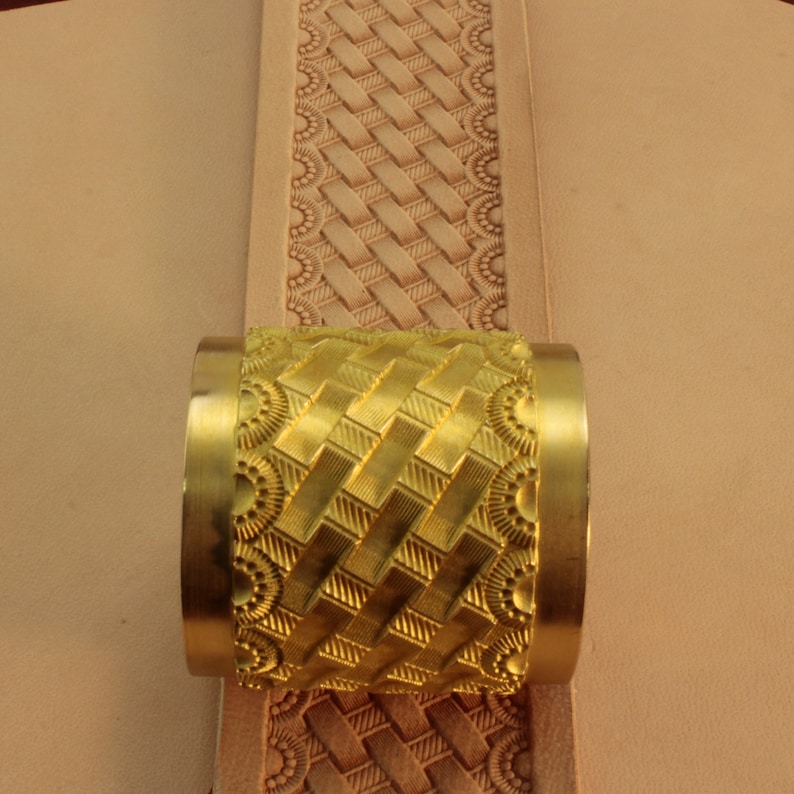 Tools for Leather Crafts. Stamp single Basket Stamp for Belt Etsy