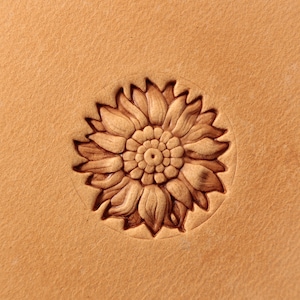 Tools for leather crafts. Stamp #502 Sun Flower