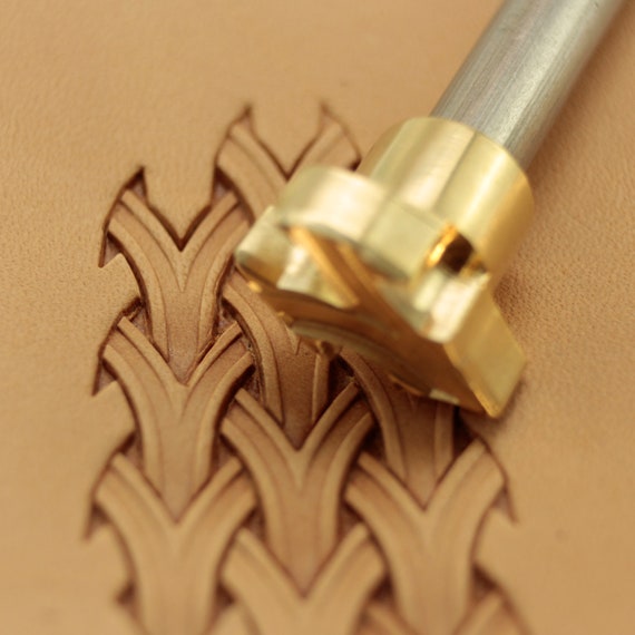 Brass Leather Stamp Tool For Crafting - #36 Pattern, NS Stamps, Made In Bulgaria