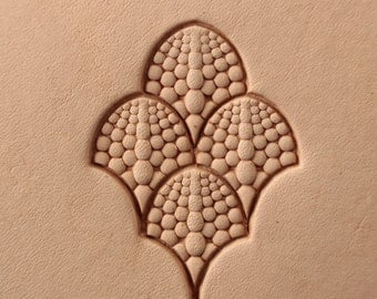 Tools for leather crafts. Stamp #392B - Bubble scale