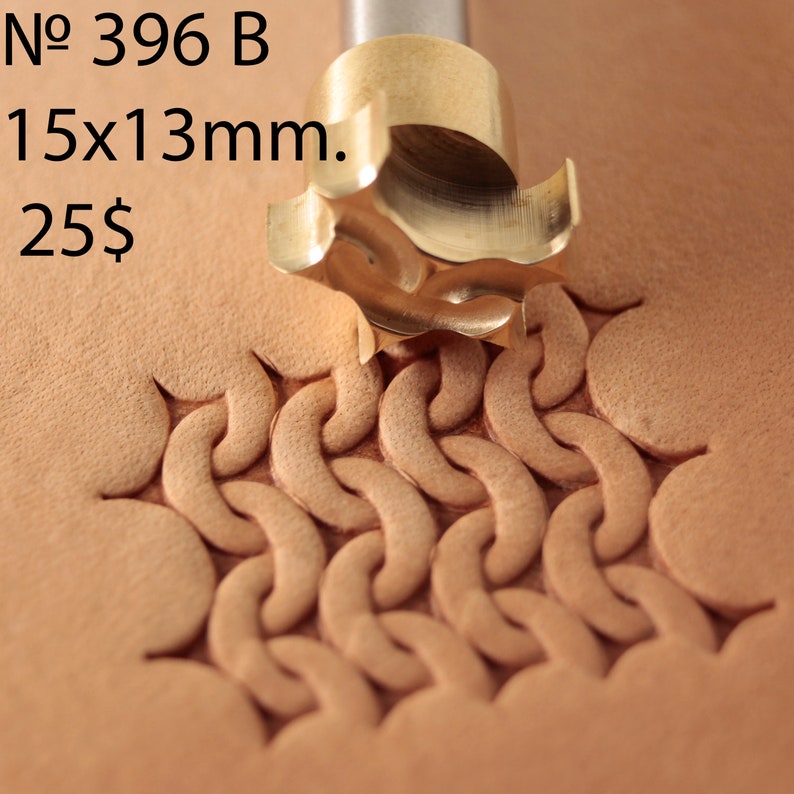 Werkzeuge für Lederhandwerk. Stempel 396B hauberk Bild 4