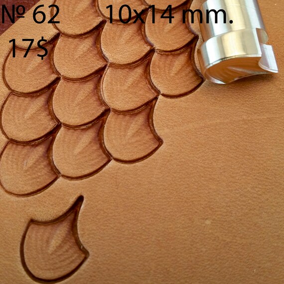 Tools for Leather Crafts. Stamp 62 Dragon Scale Etsy