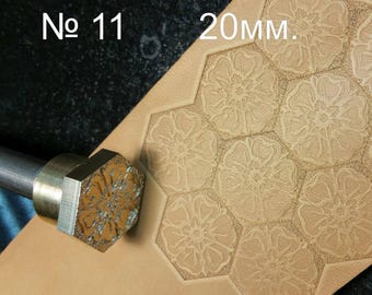 Tools for leather carving. Stamp #11