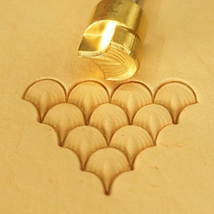 Tools for leather crafts. Stamp #62M - Dragon scale