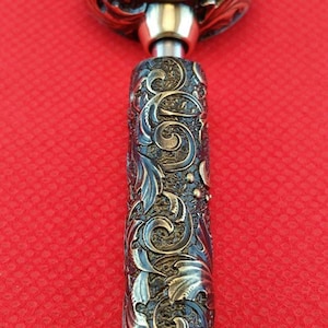 Tools for leather craft. #Swivel knife. &quot;Old Brass Flower&quot;