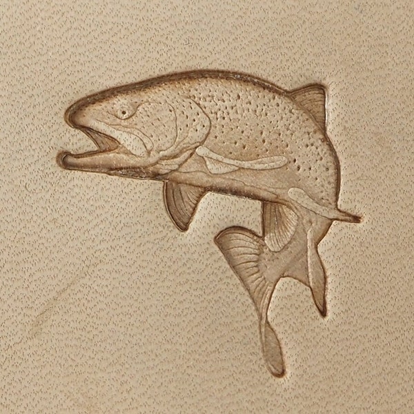 Tools for leather crafts. Stamp #571 - a Fish