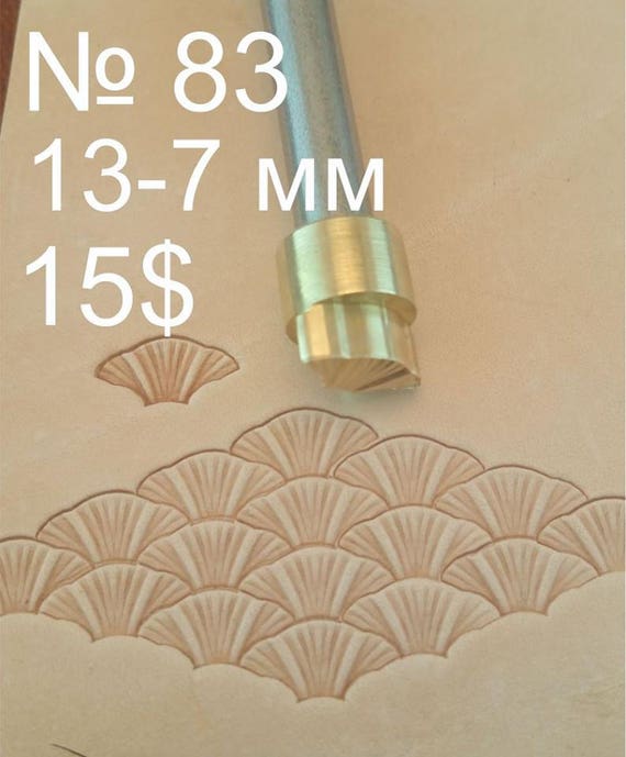 Tools for leather crafts. Stamp 83 Fish Scale Etsy