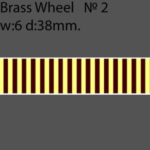 Messing wiel voor boekbinding #BW2