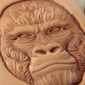 Tools for leather crafts. Stamp #Cliche 5 Gorilla