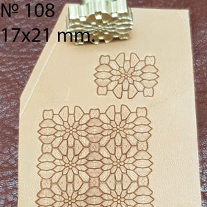 Tools for leather crafts. Stamp #108