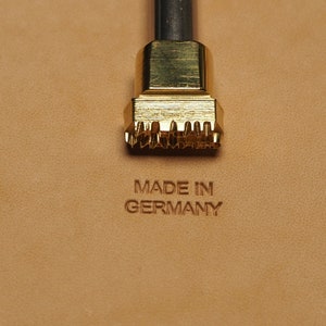 Tools for leather crafts. Stamp Made in GERMANY image 2