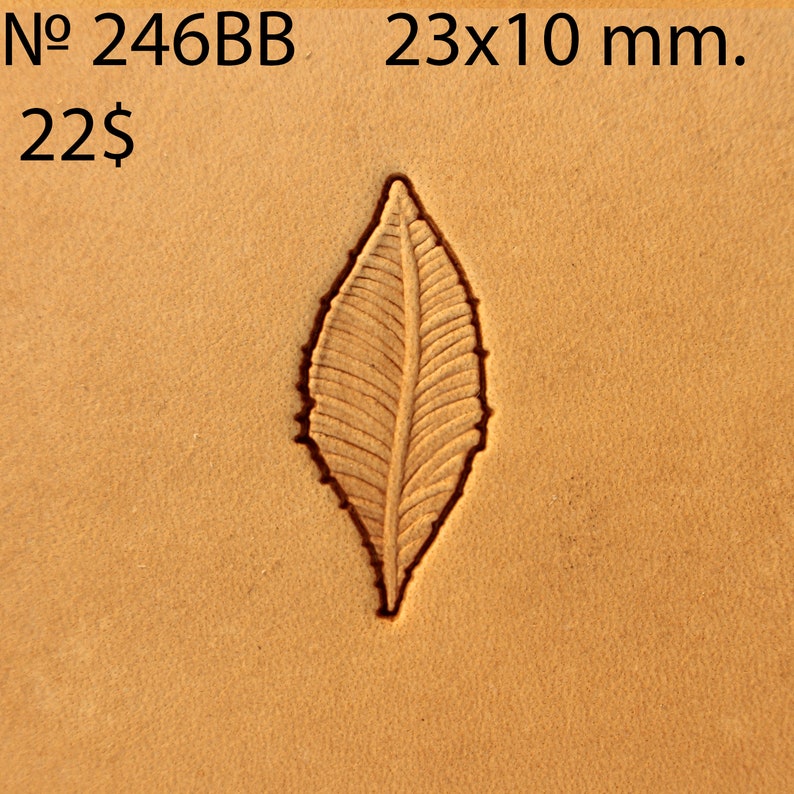 Background feather Stamp #246BB narrow Tools for leather crafts