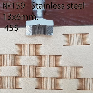 Tools for leather crafts. Stamp #159 Stainless steel