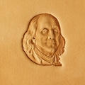 Tools for leather crafts. Stamp  #560 - Benjamin Franklin (Design by Maria Trofimova) product logo