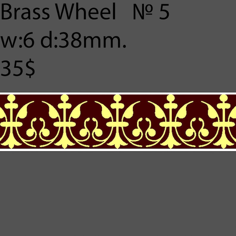 Book Binding Brass Wheel #BW5