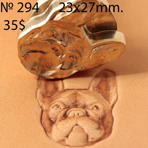 Leather stamp tool for leather craft DIY brass stamp #294 French Bulldog