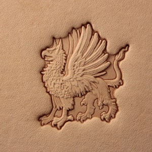 Tools for leather crafts. Stamp #401B left - 28 mm - Griffin
