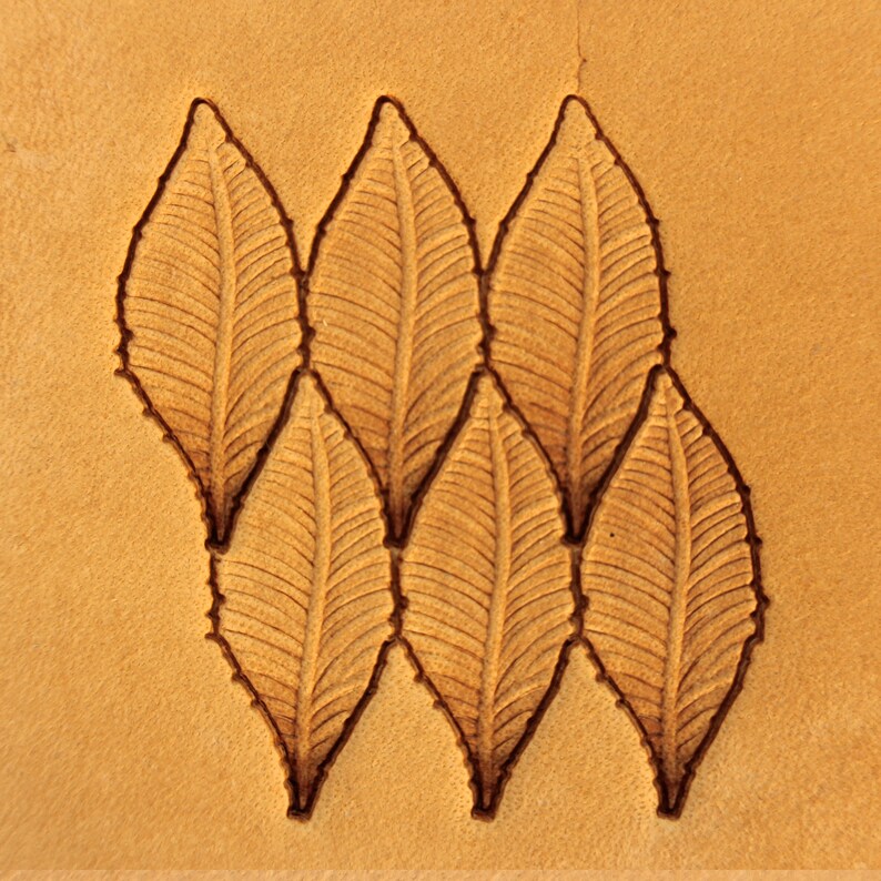 Background feather Stamp #246BB narrow Tools for leather crafts