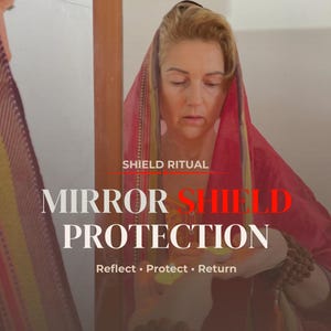 May include: Image with the text "Mirror Shield Protection" and the words "Reflect, Protect, Return" below. A person is wearing a red and yellow scarf. The image also contains the text "Same Day PDF".