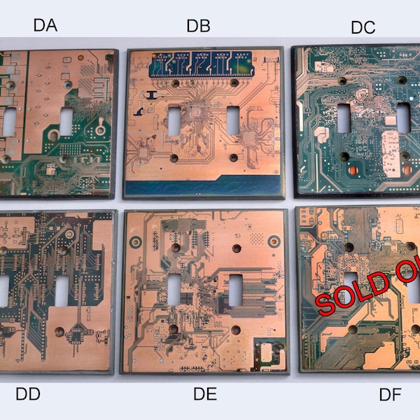 Wall Switch Plate Standard 2 Gang  From Circuit Board Material