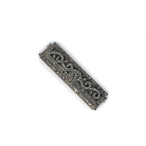 Clasp for Beads, Diamond Necklace Clasp, Pave Diamond Clasp, 925 Sterling Silver Clasp, Bar Clasp, Openable Clasp, Diamond Jewelry Accessory