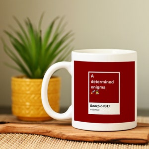 Scorpio Mug | Personality Type | Astrology-inspired Design | Zodiac Gift | Coffee Lover | Horoscope Mug