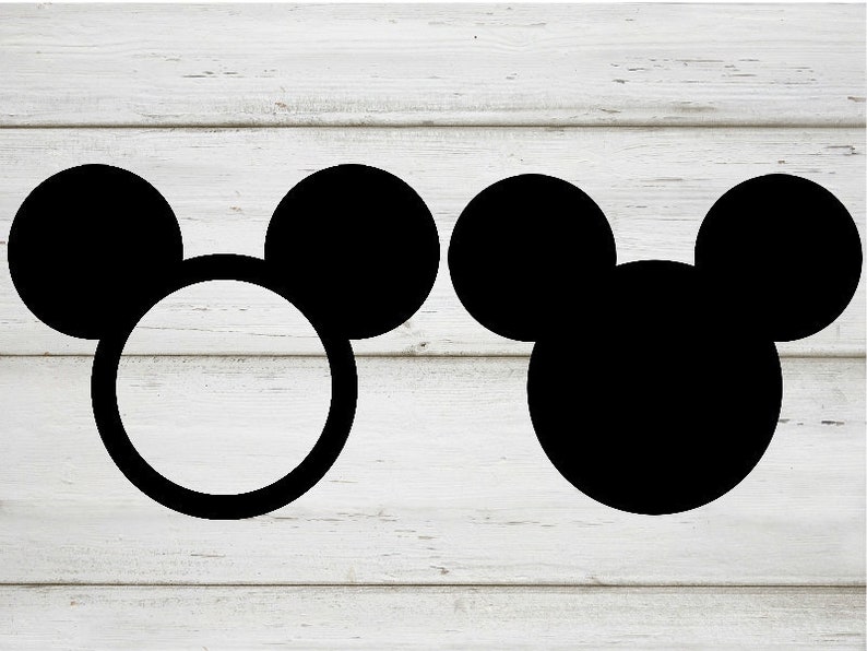 Mickey Mouse Monogram SVG | Etsy