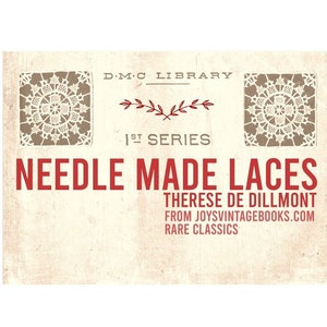 Needle Made Laces Published c1900 – Lace Making Book Digital Edition eBook Downloadable