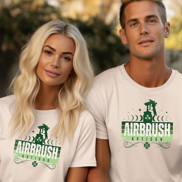 Airbrush Artisan T-Shirts Sweatshirts & Hoodies for Spray Tan Artists Celebrate Your Craft with St Patrick's Day Themed Gear Matching Shirts