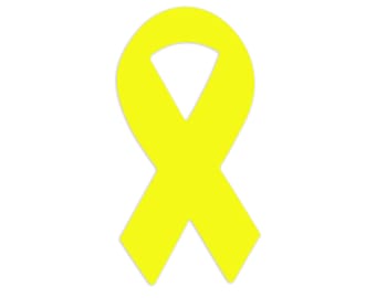 Large Yellow Ribbon Stickers 3" Support The Cause with a Yellow Ribbon Sticker Perfect For Fundraising, Awareness, Hope, Love, Encouragement