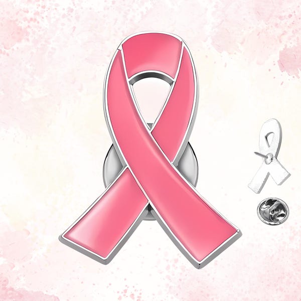 Breast cancer pin badge - Etsy México