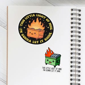 Funny &quot;This Little Light Of Mine&quot; Vinyl Sticker - Laptop, Water Bottle Decal