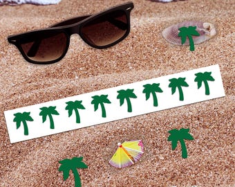 Palm Tree Tanning Stickers: Vinyl Body Decals for Spray Tan Easy Progress Measuring