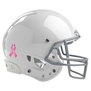 Pink Ribbon Stickers For Helmets & Uniforms Breast Cancer Official Pink Ribbon Awareness For Helmets, Nametags, Bages, Clothing, Anywhere!