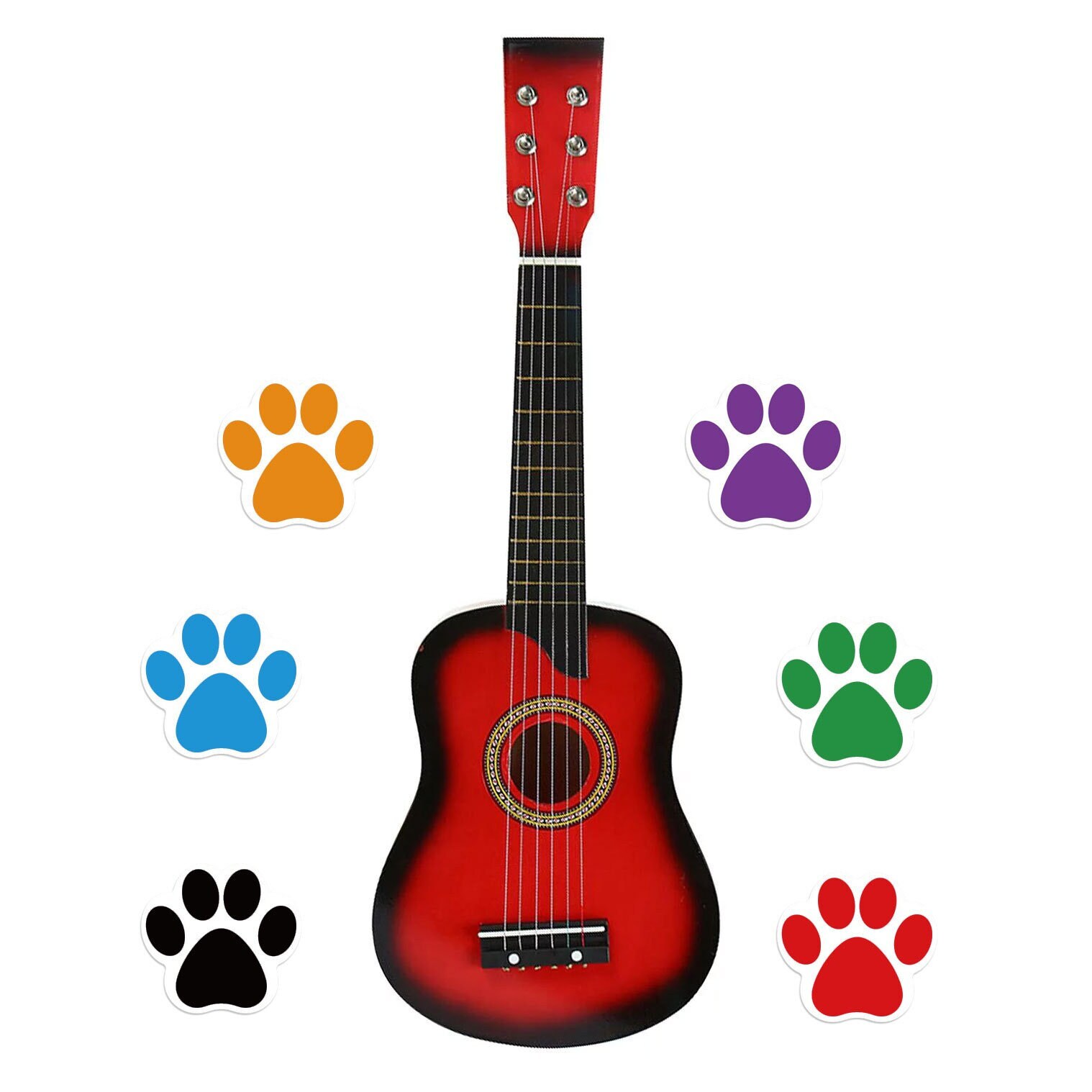 Wooden Toy Guitar Etsy