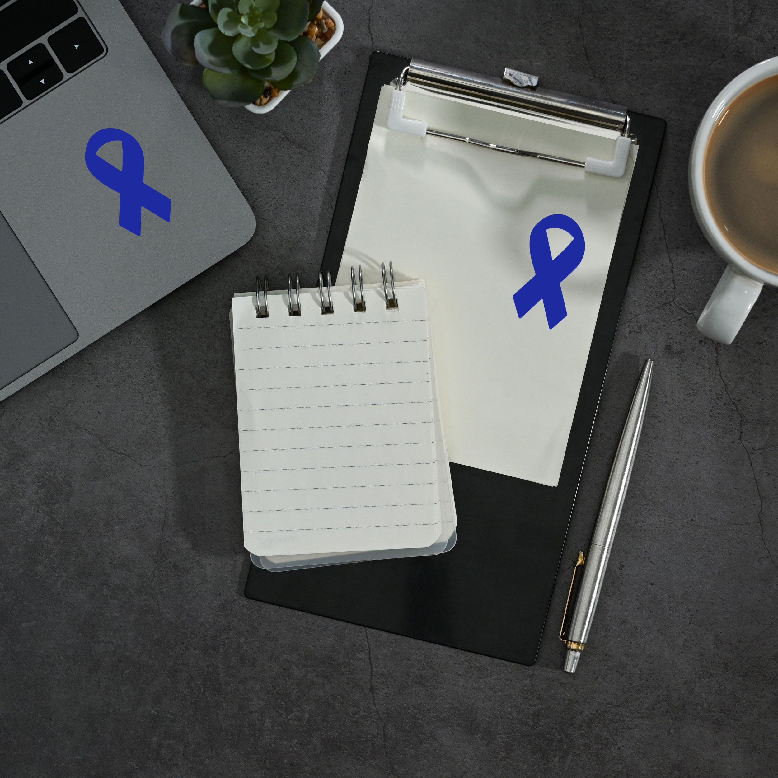 Official Support Ribbons Blue Ribbon Stickers | Official Awareness Ribbon to Support the Cause ...