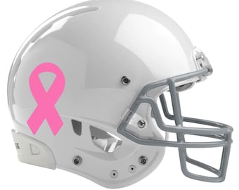 Breast Cancer Ribbon Large Vinyl Stickers 3" Tall Pink Ribbon Decals