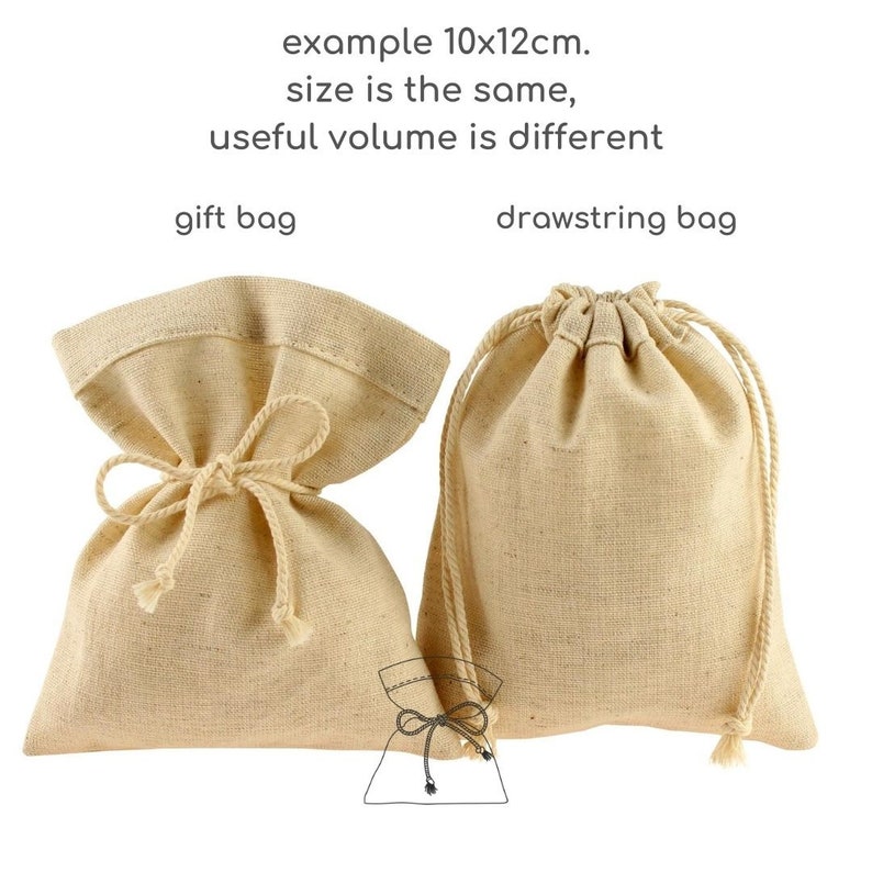 Linen Gift Bags 10pcs Favor Bags Gift Wrap Jewelry Etsy