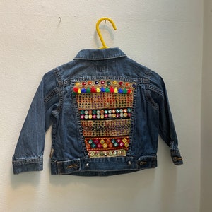 Baby Indie Esme Denim Jacket | Customised denim jacket | embroidered jacket | retro denim | boho style | festival style | vintage denim
