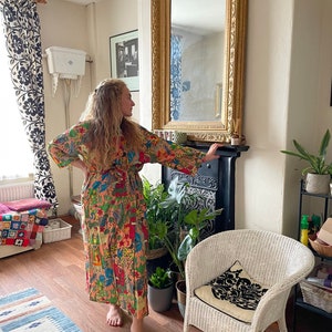 Frida Robe | Cotton Robe | Dressing Gown | cotton Dressing Gown | Printed Robe | Printed Dressing Gown | Frida Print