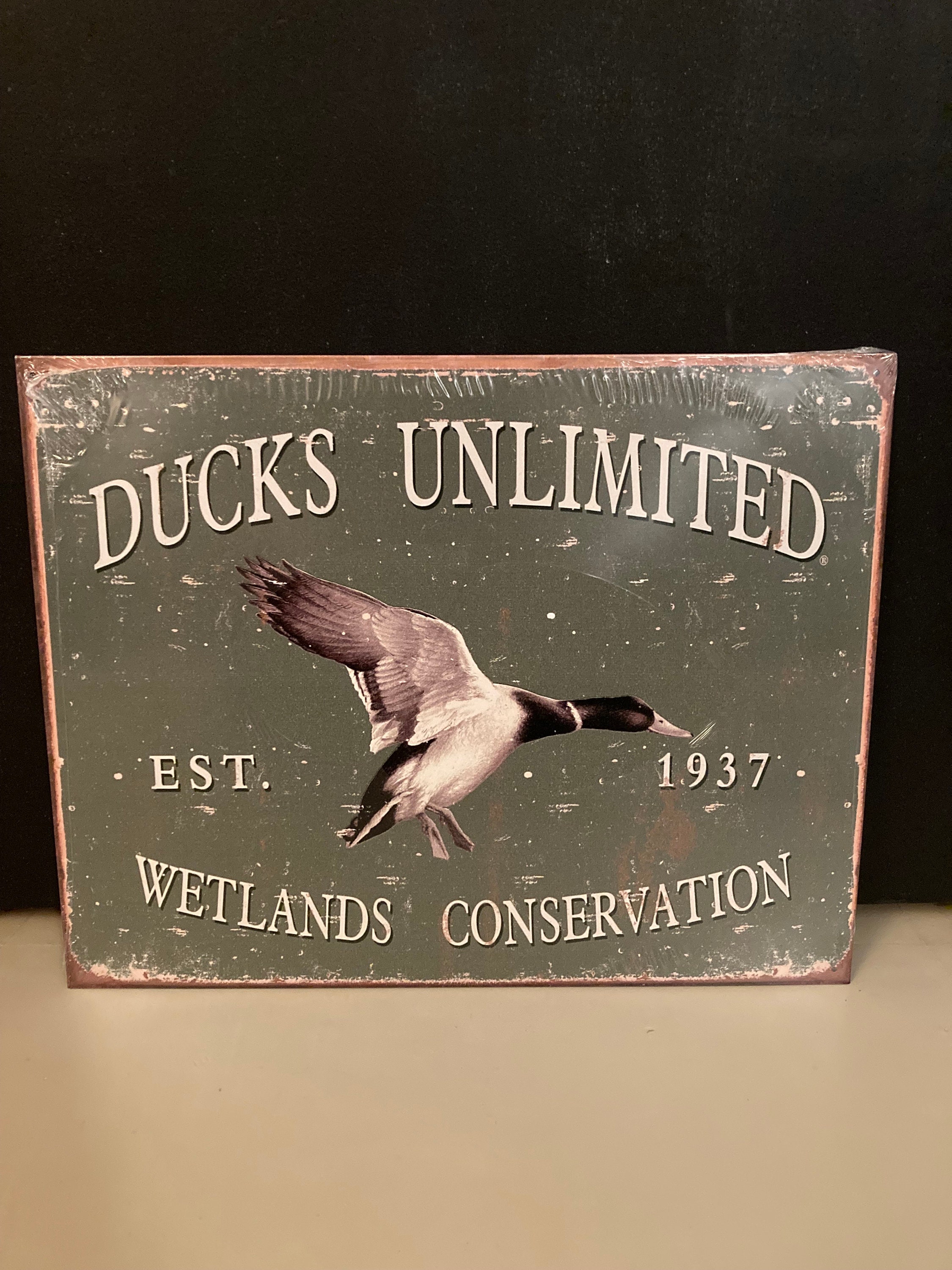 Vintage Tin Metal Sign Ducks Unlimited Welcome To Our Refuge Metal Wall Art  Decor Animals Birds Metal Posters Wall Stickers