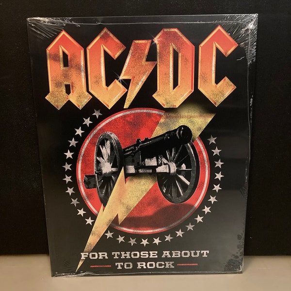 AC DC Vintage Reproduction Metal Sign