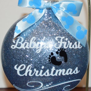 Baby's First Christmas Ornament - Baby's First - Christmas Gift - Baby's 1st Christmas - Christmas Ornaments - 1st Christmas - Baby Gift