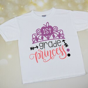 Back To School Shirt, First Day of School Pictures, Princess Shirt,