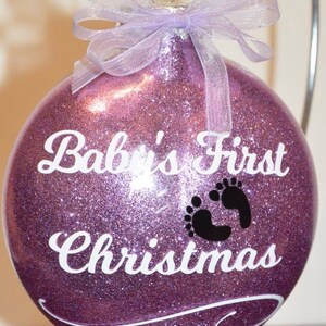 Baby&#39;s First Christmas Ornament , 1st Christmas , Personalized Ornament , Grandparent Gift , Baby Shower Gift , New Mom Gift , Nursery Decor