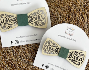 Nœud Papillon en Bois  pour Hommes et Enfants – Cadeau Idéal pour Toutes Occasions