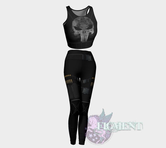 Punishing Tactical Cosplay Fighter Cosplay, Activewear, Marvel Cosplay,  Cosplay Outfit, Skull Outfit, Tactical Leggings, Gun Leggings 