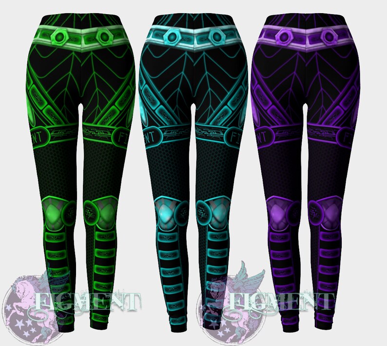 Cyberpunk Leggings Robot Leggings Cybergoth Leggings Etsy