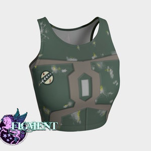 Bounty Hunter Crop Top - Star Wars Crop Top, Boba Fett Costume, Boba Fett Cosplay, Star Wars Gift, Sexy Cosplay, Comfy Cosplay, Gift for Her