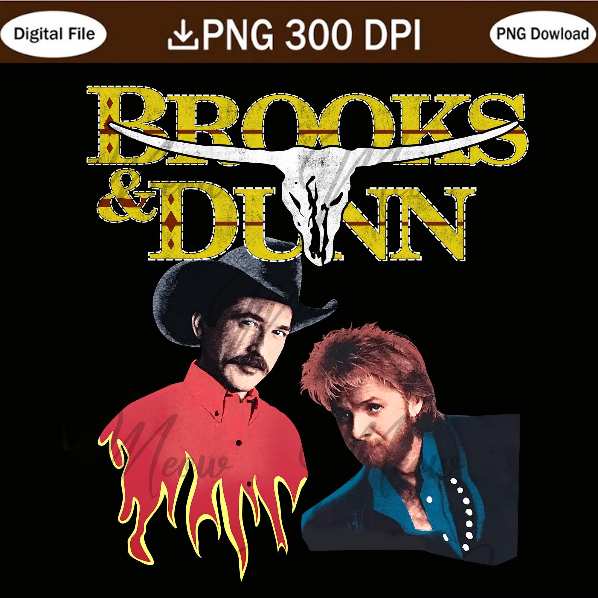 Brooks and Dunn Vintage Png Vintage Country Concert Png Etsy